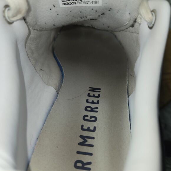 Adidas Stan Smith Mens Sz 7.5 White Grain Navy Blue Trim Vegan Classic Sneakers - Picture 7 of 9